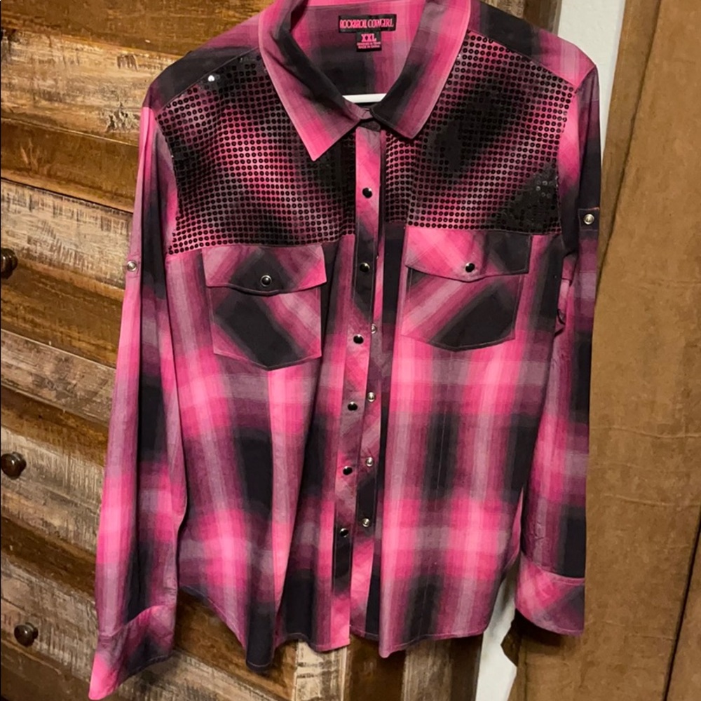 Rock & Roll Cowgirl Button down shirt